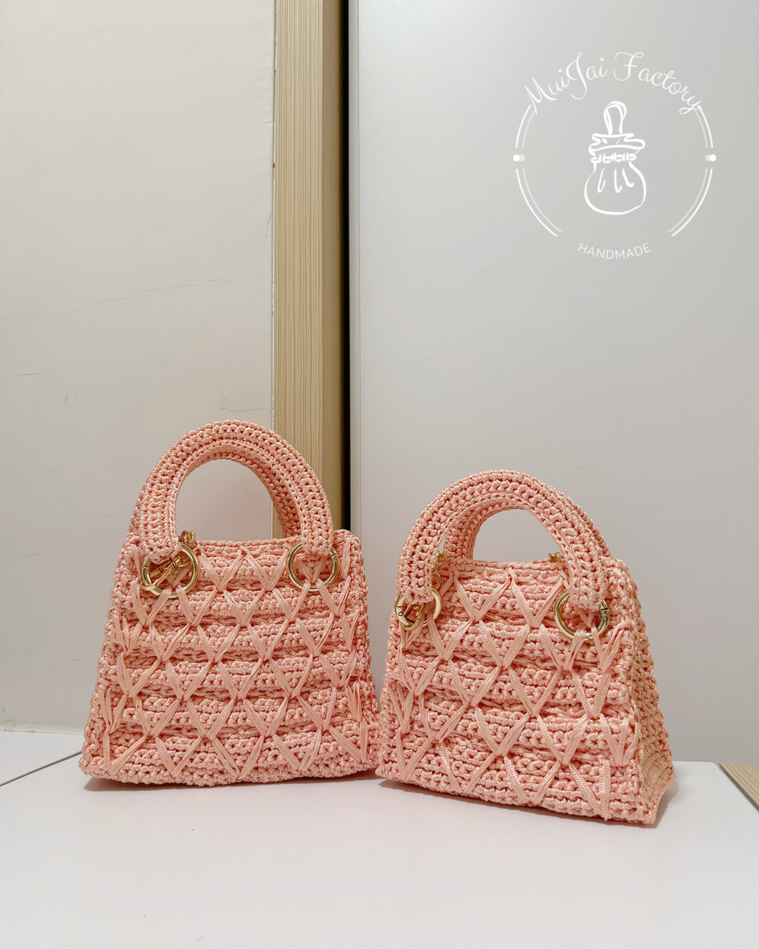 ♡ M004 迷你版 ⋅ 粉櫻手挽袋 ♡