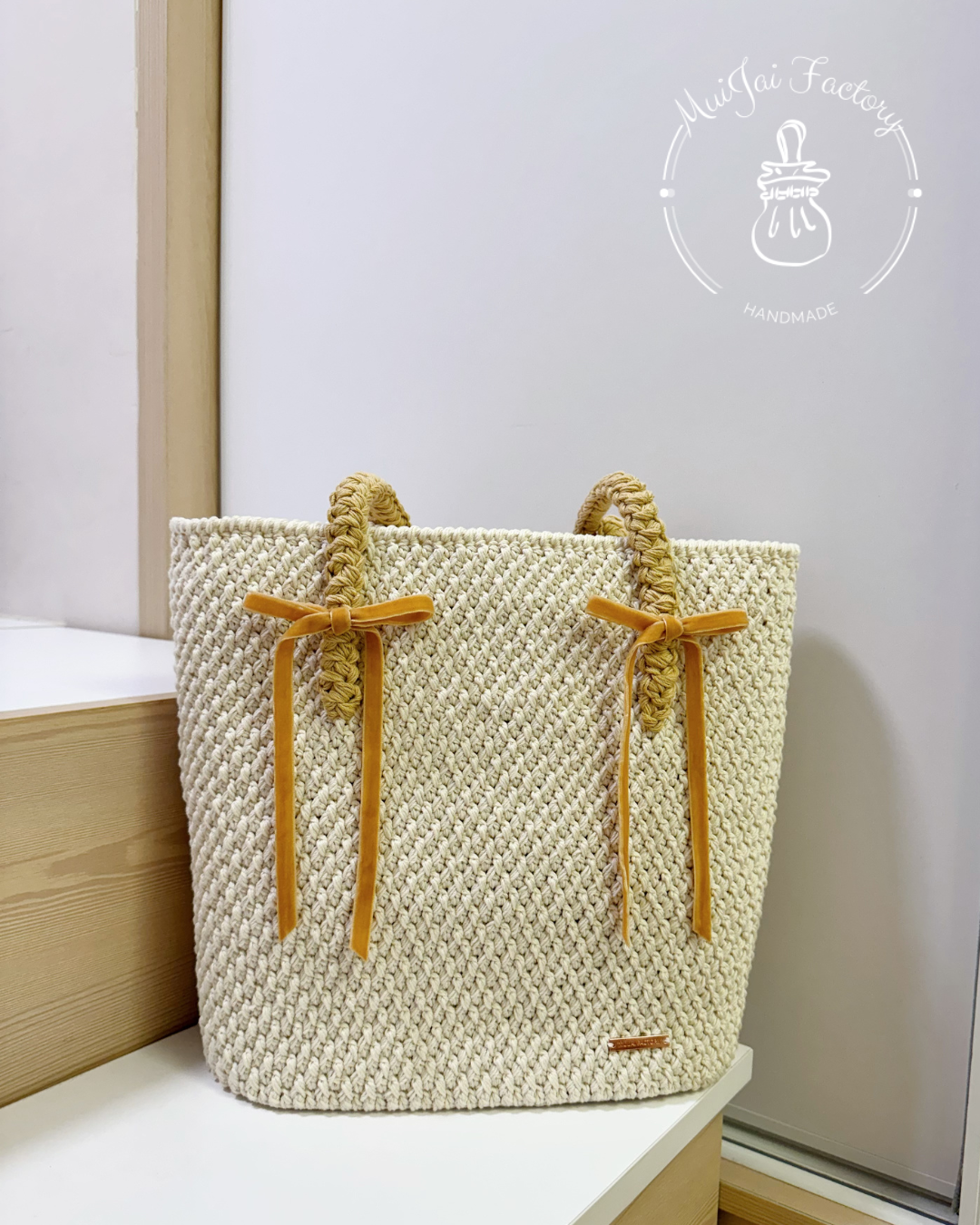 ♔ M009 加高版 ⋅ 米白卡其拉鍊袋 ♔